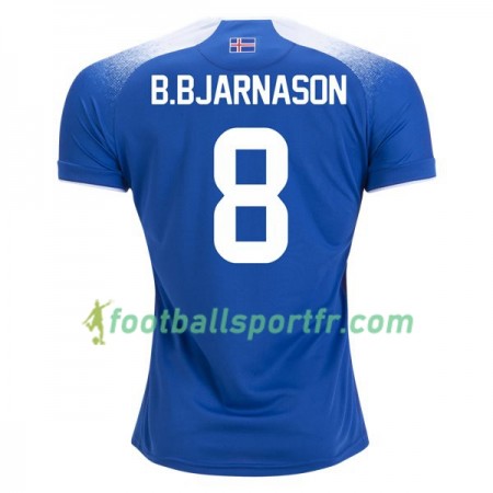 Tenue Islande B.Bjarnason 8 Domicile Coupe du monde 2018 Maillot de Foot